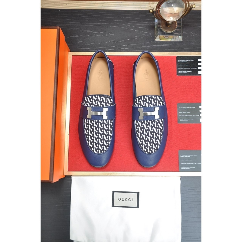 H**mes leather shoes